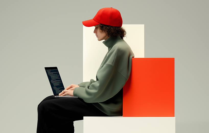 Person analyzing financial data on multiple monitors, representing banking operations